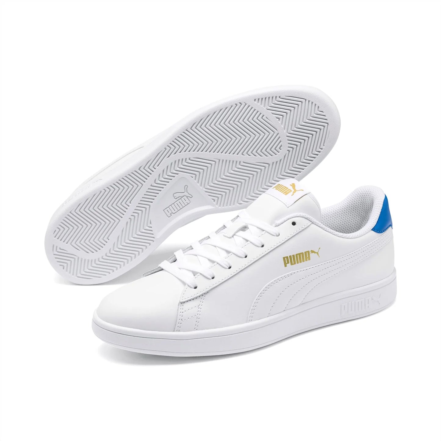 Smash v2 Leather White/Blue