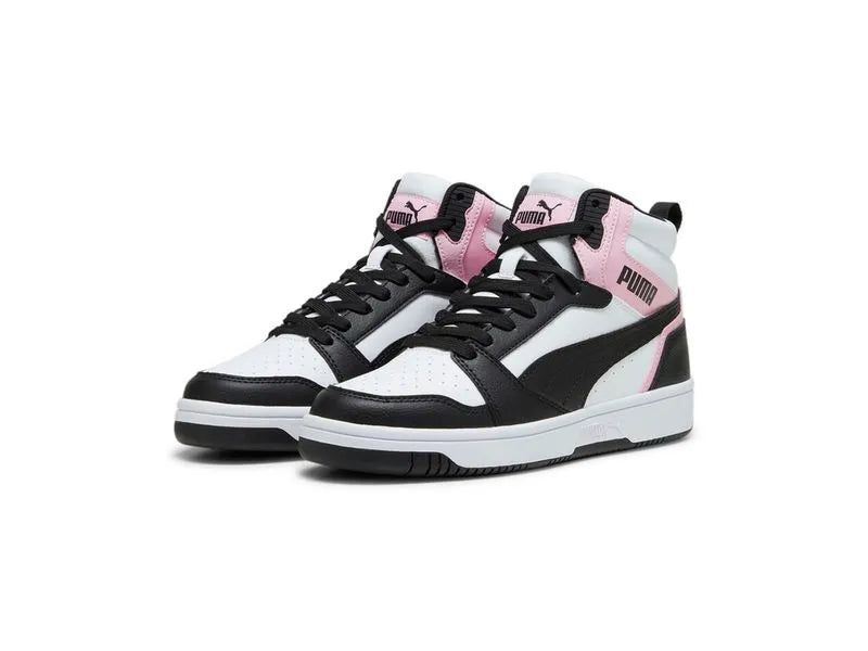 PUMA REBOUND V6 Negro/Blanco/Rosado