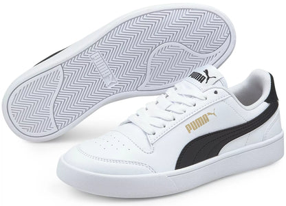 Puma Smash V2 WHT/BLK/GLD Jr