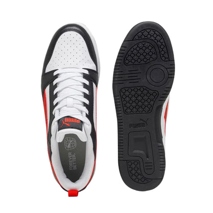 PUMA REBOUND V6 LOW BLACK/WHITE/RED