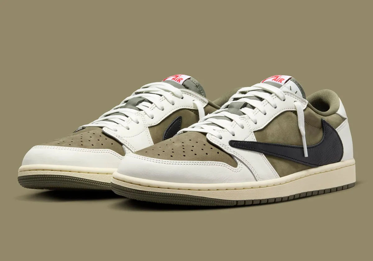 JORDAN 1 RETRO LOW TRAVIS SCOTT MEDIUM OLIVE