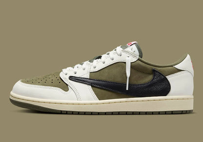 JORDAN 1 RETRO LOW TRAVIS SCOTT MEDIUM OLIVE