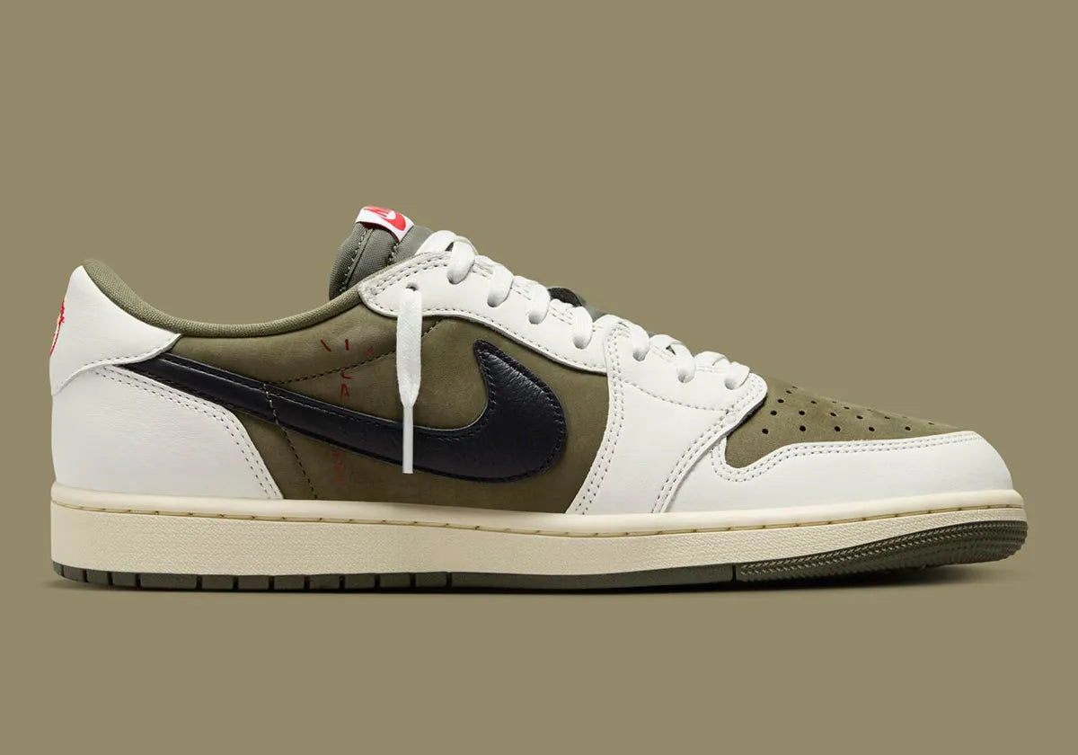 JORDAN 1 RETRO LOW TRAVIS SCOTT MEDIUM OLIVE